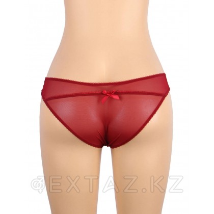 Трусики и пояс для чулок с ремешками красные Sexy Exquisite Lace (M-L) от sex shop Extaz фото 4