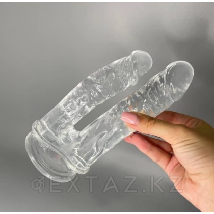 Двойной фаллоимитатор Imperium прозрачный от Alive от sex shop Extaz фото 3