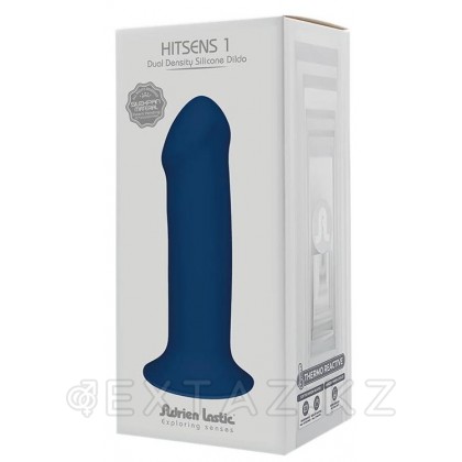 Фаллоимитатор синий двойной плотности Hitsens Adrien Lastic1 - (17,7 см.) от sex shop Extaz