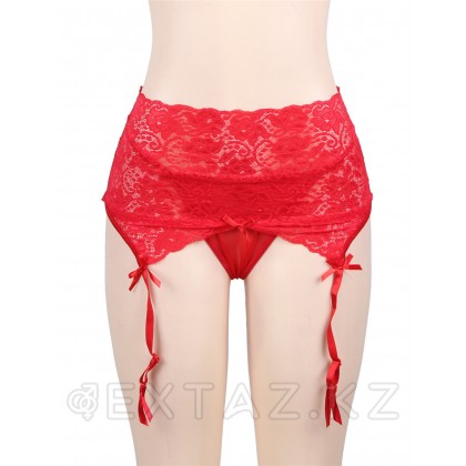 Пояс для чулок на высокой посадке Red Sexy Lace (3XL) от sex shop Extaz фото 6