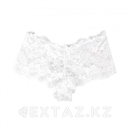 Трусики-шортики кружевные белые (M-L) от sex shop Extaz фото 8