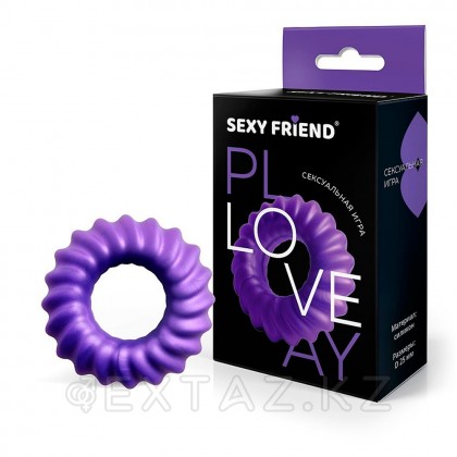 Эрекционное кольцо Love play от Sexy friend, фиолетовое, 25 мм от sex shop Extaz фото 2