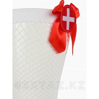 Чулки медсестры в сетку с бантиками (Sense) (S/M) от sex shop Extaz фото 2