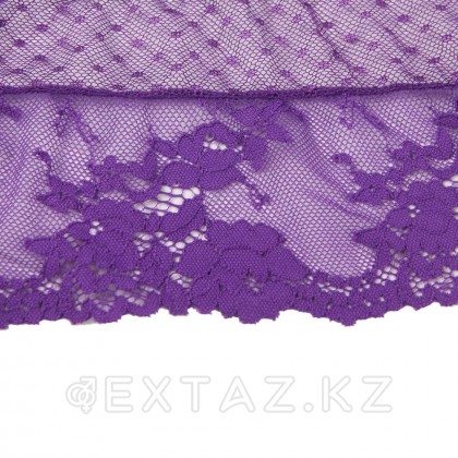 Трусики на высокой посадке Lace Strappy лиловые (размер XS-S) от sex shop Extaz фото 9