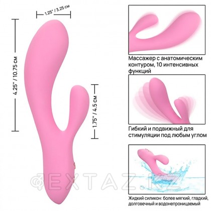 Вибратор-кролик ультрагибкий CalExotics Contour Zoie, 10.75 x 3.25 см от sex shop Extaz фото 12