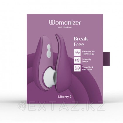 Бесконтактный клиторальный стимулятор Womanizer Liberty 2 фиолетовый от sex shop Extaz фото 7