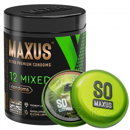Презервативы гладкие, тонкие и с текстурой MAXUS Mixed X-Edition, микс 3 видов, 12 шт. от sex shop Extaz фото 2