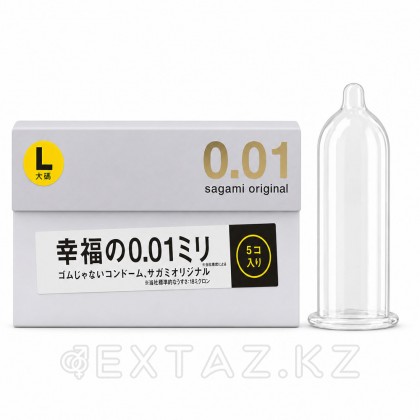 Презервативы полиуретановые Sagami Original 001 L-Size, увеличенные, 5 шт от sex shop Extaz
