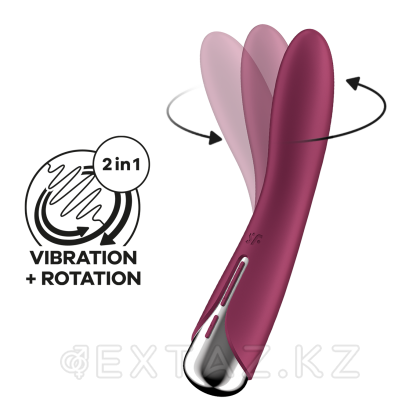 Вибратор с функцией вращения Satisfyer Spinning Vibe 1 красный от sex shop Extaz