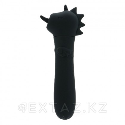 Вибропуля Unihorn Wild Spirit со стимуляцией язычком, чёрный от sex shop Extaz