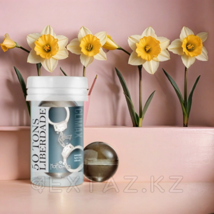 Лубрикант 50 TONS CLIMAX на масляной основе в виде 2-х шариков с охлаждающе-разогревающим эффектом от sex shop Extaz фото 2