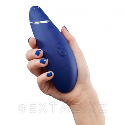 Бесконтактный клиторальный стимулятор Womanizer Premium 2 Blueberry от sex shop Extaz фото 4