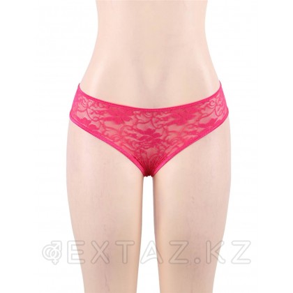 Кружевные трусики с доступом розовые (размер XS-S) от sex shop Extaz фото 3