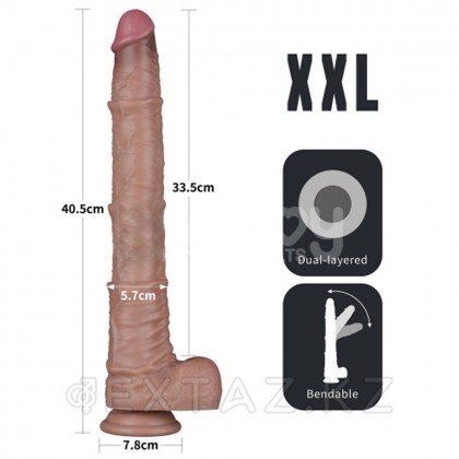 Фаллоимитатор Lovetoy King Sized (33,5*5,7) с двойным покрытием, телесный от sex shop Extaz фото 3
