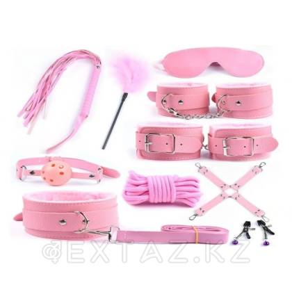 БДСМ набор 10 предметов, розовый от sex shop Extaz фото 4