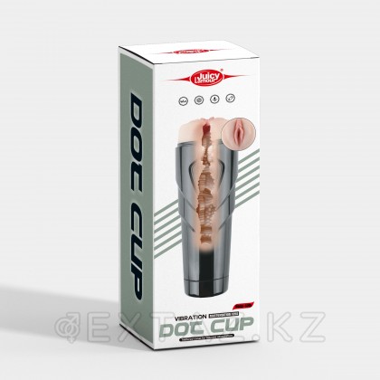 Реалистичный мастурбатор в тубе Dot с вибрацией от sex shop Extaz фото 2