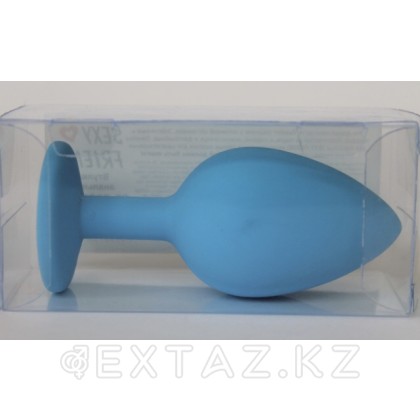 Анальная втулка силиконовая (синяя/оранжевый; L95 -D40 мм) от sex shop Extaz фото 2