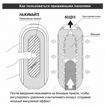 Мастурбатор Tenga Flip Zero Gravity с вибрацией, белый от sex shop Extaz фото 3