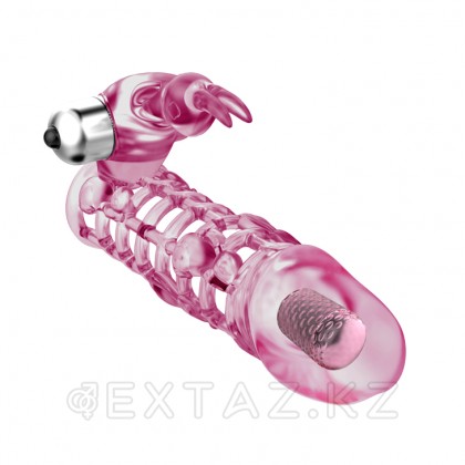 Насадка на член с мощным вибростимулятором (13 см. х 3,2 см.) от sex shop Extaz фото 6