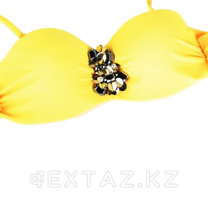 Купальник с завязками Rhinestone Yellow (S) от sex shop Extaz фото 17