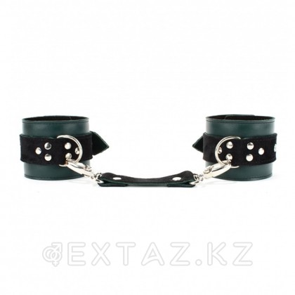 Оковы на ноги из натуральной кожи изумруд от sex shop Extaz фото 2