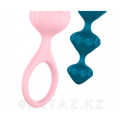 Набор анальных стимуляторов Love Beads от Satisfyer разноцветные (2 шт.) от sex shop Extaz фото 5