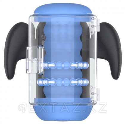Инновационный робот-мастурбатор Black Knight с массажем бусинами от Amovibe от sex shop Extaz фото 2