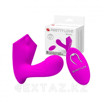 Беспроводной вибро-стимулятор бабочка Willie, фиолетовый от sex shop Extaz фото 10