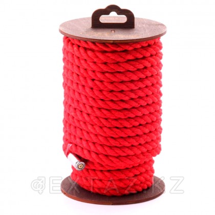 Хлопковая веревка для шибари, на катушке, красная, 20 м от sex shop Extaz