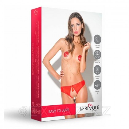 Трусики из сетки с доступом и кисточкой Le Frivole Easy to love (S/M, 42-44) от sex shop Extaz фото 2