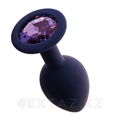 Анальная пробка с кристаллом Gamma, цвет Черничный + фиолетовый кристалл  (CORE) (L) от sex shop Extaz фото 2