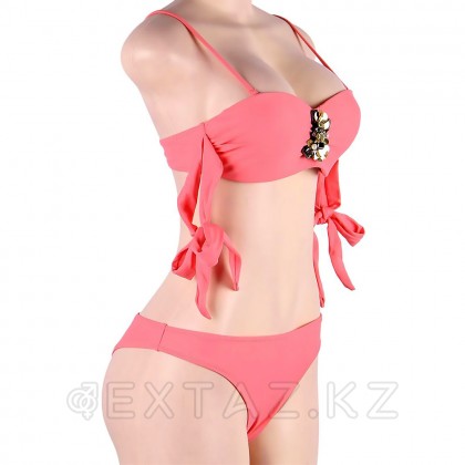 Купальник с завязками Rhinestone Pink (S) от sex shop Extaz фото 4