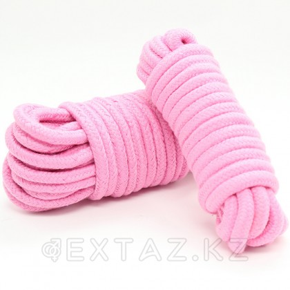 Веревка для бондажа розовая 20м от sex shop Extaz фото 2