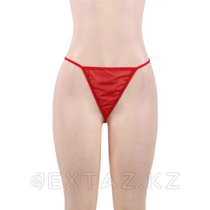 Красный пеньюар + стринги Floral (5XL) от sex shop Extaz фото 6