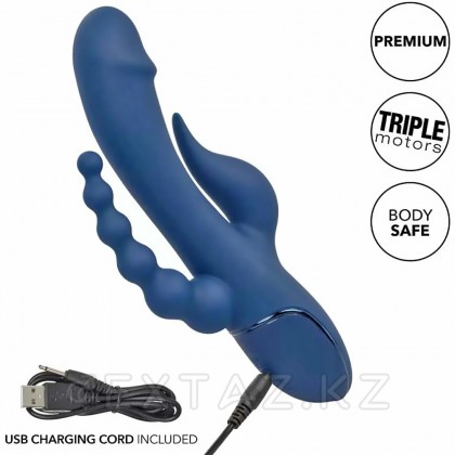 Вибратор тройного действия CalExotics III Triple Orgasm, 11.5 см x 3.25 см от sex shop Extaz фото 9