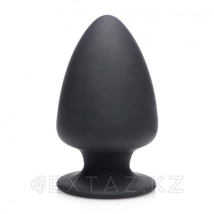 Мягкая гибкая анальная пробка Squeeze-It Silicone Anal Plug Small, S, черный, 9х5.1 см от sex shop Extaz