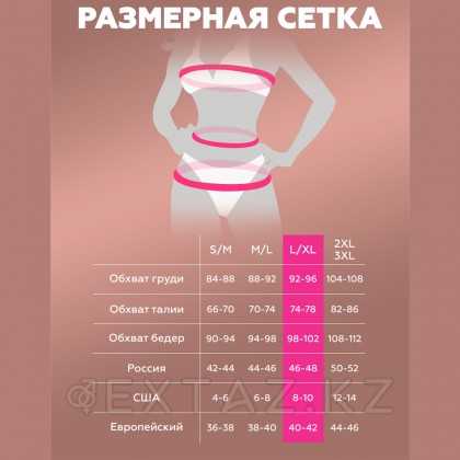 Контурный комплект с кружевом и стрепами Muse (L/XL) от sex shop Extaz фото 7