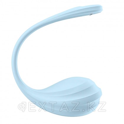 Виброяйцо Satisfyer Smooth Petal голубой (Connect App) от sex shop Extaz