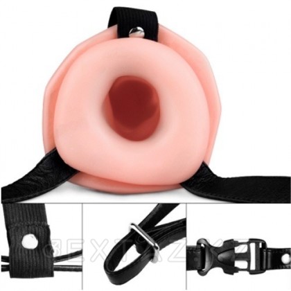 Полый страпон с вибрацией (Unisex) от sex shop Extaz фото 3