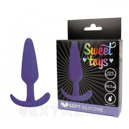 Анальная втулка Sweet toys фиолетовая (9,5*2,5) от sex shop Extaz