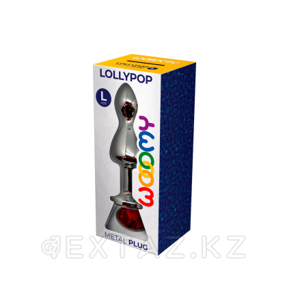 Металлический анальный плаг Lollypop Double от WOOOMY (10,5 * 3,5 см.) от sex shop Extaz фото 2