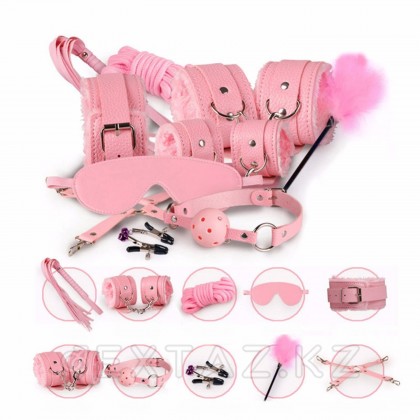 БДСМ набор 10 предметов, розовый от sex shop Extaz фото 8