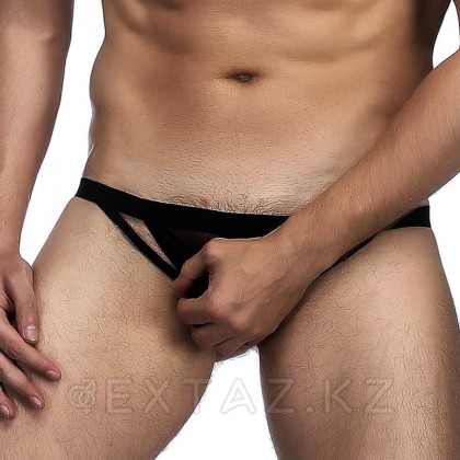 Стринги T-Back черные мужские (размер XS-M) от sex shop Extaz фото 2