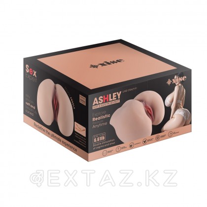 Реалистичный двойной мастурбатор Ashley (вагина+анус) от sex shop Extaz фото 3