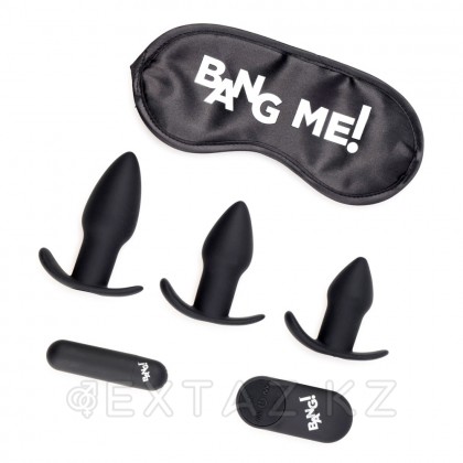 Набор для анальных стимуляторов -28X Backdoor Adventure Remote Control 3 Piece Butt Plug Vibe Kit Bang!  от sex shop Extaz