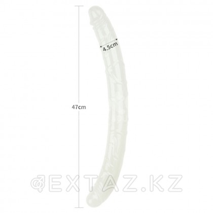 Фаллоимитатор двойной Lumino Play светящийся в темноте (47*4,5 см) от sex shop Extaz фото 3