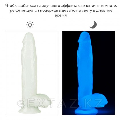 Фаллоимитатор Lovetoy Lumino Play (26×5 см) светящийся в темноте от sex shop Extaz фото 2