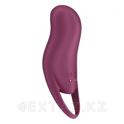 Клиторальный стимулятор с вибрацией Pocket Pro 1 от Satisfyer бордовый от sex shop Extaz фото 3