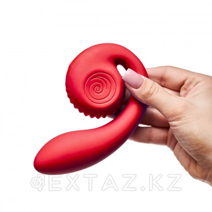 Двойной стимулятор точки G SVibe Snail GIZI Lite dragonfruit, розовый от sex shop Extaz фото 3