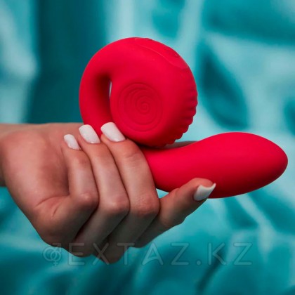 Двойной стимулятор точки G SVibe Snail GIZI Lite dragonfruit, розовый от sex shop Extaz фото 12